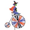 High Wheel Bike Spinner Witch – Spooky Halloween Design, Weather-Resistant