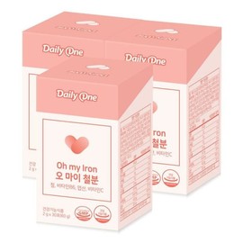 Daily One 데일리원 오 마이 철분 비헴철 철분제 2g X 30포 3통32661092 Daily One Oh My Iron Non-Heme Iron Supplement 2g X 30 Sachets 3 Packs
