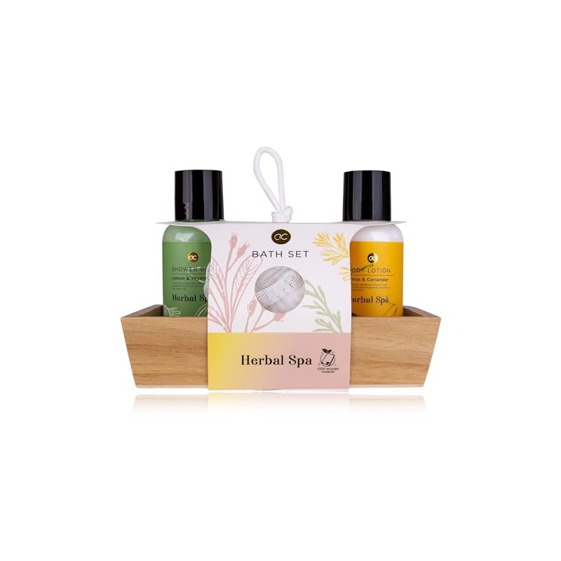 Accentra Geschenksest Herbal Spa in decorative wooden box, including 100
