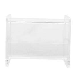 jojofuny Name Card Organizer Business Card Holder with Sturdy Base for Office Desk Transparent Display Stand for Easy Access