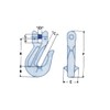 Lifting Clevis Grab Hook 7MM Grade 80 (2 Ton Shortening
