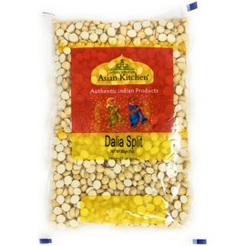 Asian Kitchen Daliya Split (Roasted Split Chickpeas Dalia) 7oz (200g) ~ All Natural | Vegan | Indian Origin