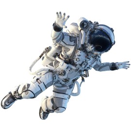 12" Astronaut #1 Wall Decal Removable Wall Sticker for Boys Bedroom Playroom Decor Futuristic Space Sci Fi Cosmonaut