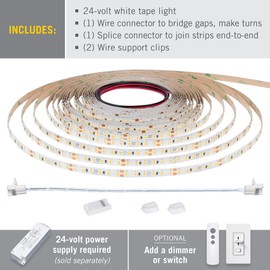 Armacost Lighting RibbonFlex Pro 24V White LED Strip Light Tape 120 LED/m 5000K 32ft (10m) 166250