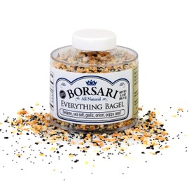 Borsari Everything Bagel Seasoning - Gourmet Bagel Seasoning With Sea Salt and Poppy Seeds - Spice for Cooking - Flavored Spices (3.2 oz - Pack of 1)