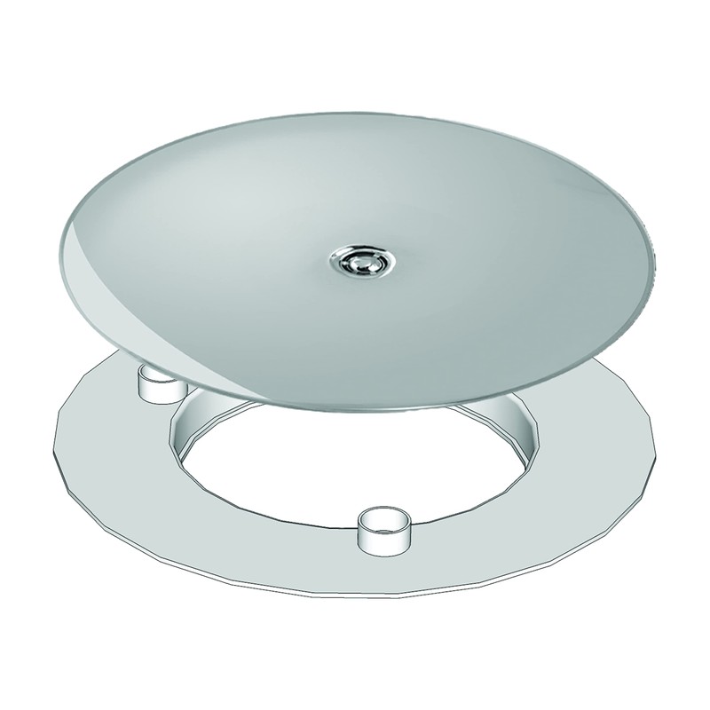 Wirquin Slim Mesh + Adapter Diameter 90 Chrome/Chrome