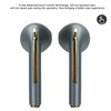 J18 True Wireless Bluetooth Earphones Stereo Headset Handsfree Waterproof EarbudsGreen