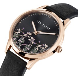 Ted Baker 34mm Fitzrovia Jardin 3-hand watch, Rose gold tone, BKPFZF004-AMZUK