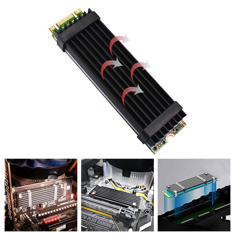 Heatsink Aluminum Heat Runaway Protection 2.8 x 0.9 x 0.2