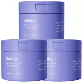ROKKISS 원스텝 올인원 약산성 클렌징밤 150ml 3개 2052283 ROKKISS One Step All-in-One Mildly Acidic Cleansing Balm 150ml, 3 Pieces