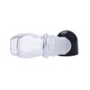 2PCS Empty Clear Glass Roll-on Bottles with Plastic Roller Ball