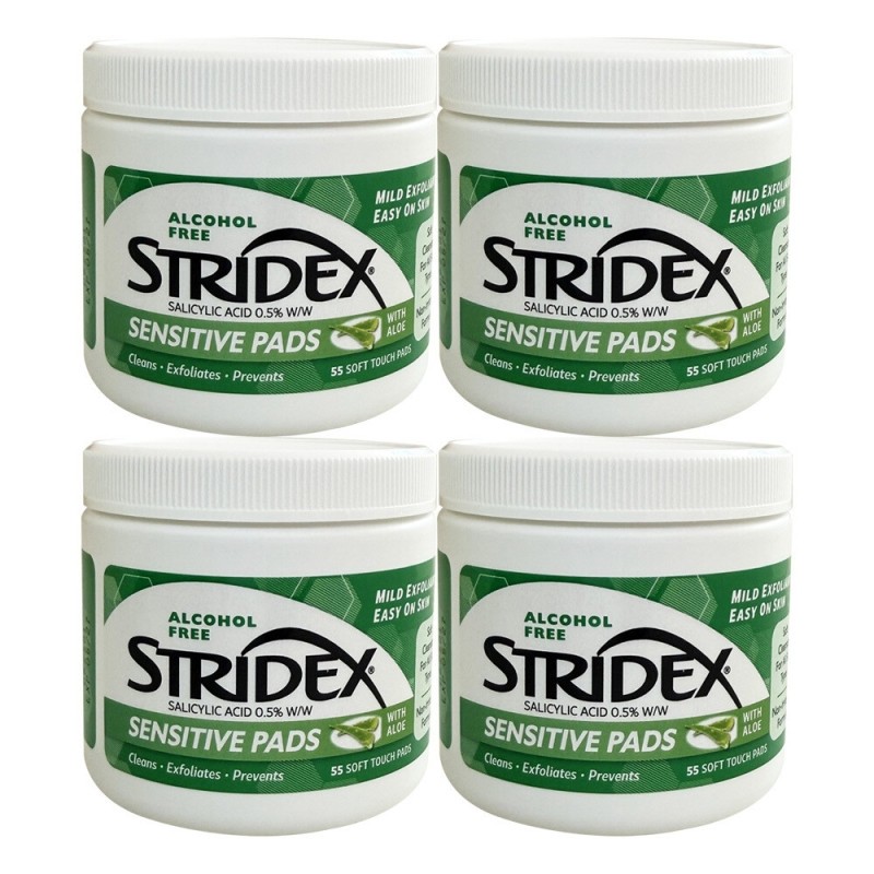 Stridex Sensitive Pads 55 Sheets x 4 Packs / Circle