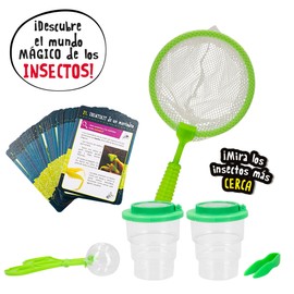 Colorbaby Lisciani 47633 I'm A Genius, Science Laboratory, 50 Scientific Experiments with Insects, Includes Net, Tweezers, Magnifying Glass, Educational Toy, Home Science Toy for Children