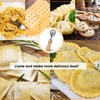 Pasta Cutter Wheel,Ravioli Stamp Cutter with Roller Zinc Alloy Noodle
