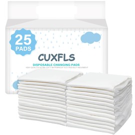 Dog Urine Training Pet Urine Pad 23x17 Inch 25pcs Pack, Travel & Home Use Absorbs Water Quickly Suitable for Puppy Anti-Leakage Urine Pads(White)