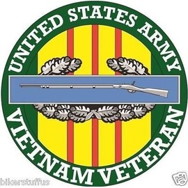Army Combat Infantry CIB Badge Vietnam Veteran Bumper CAR Sticker