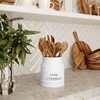 Barnyard Designs Ceramic Farmhouse Utensil Holder for Kitchen Counter, Large
