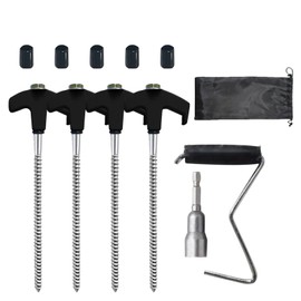 Camping Tent Stakes - Outdoor Multipurpose Tent Stakes - Rust-Proof Outdoor Spikes, 8-Inch Tent Stakes for Awning, Tarp, Tent, Canopy