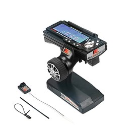 BEYEE FS-GT3B Fly- Sky 3-Channel RC System 2.4G Radio Control Transmitter with FS-GR3E Receiver for RC Car Boats