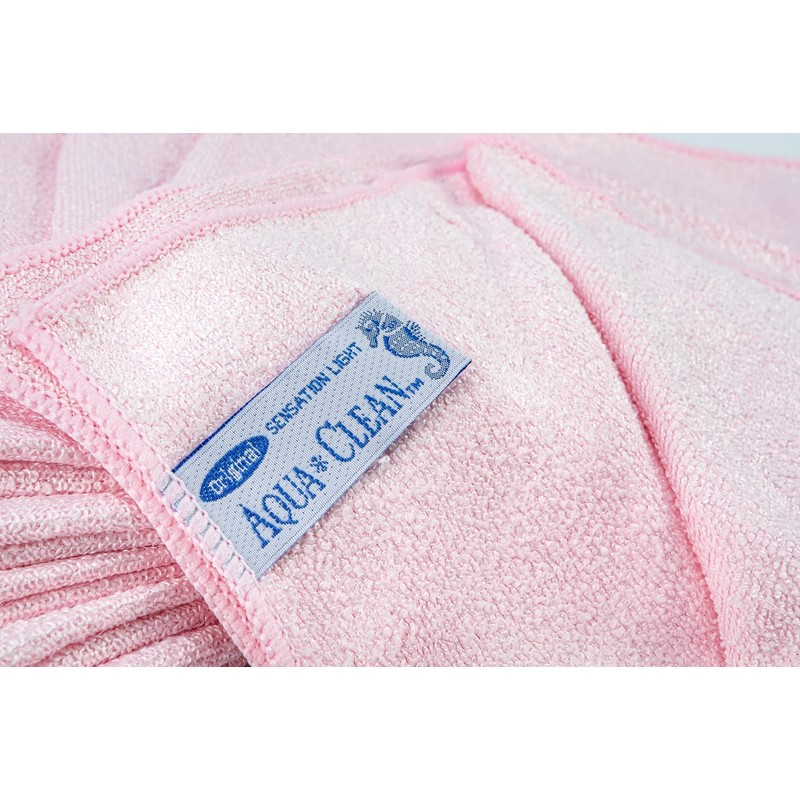 Aqua Clean Sensation Light Microfibre Cloth 10 Pieces (Pink)