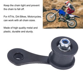 Motorcycle Chain Tensioner, Metal Heavy Duty Chain Roller Tensioner with Spring, Heavy Duty Chain Guide Tensioner for Street Dirt Pit Bike ATV Quad Scooter