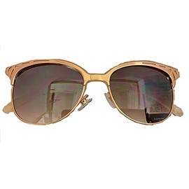 Foster Grant Women's HD Club Master Rose Gold Cat Eye Plastic Sunglasses