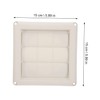 jojofuny 2pcs Louvered Cover for Exterior Wall Exhaust Cap Easy
