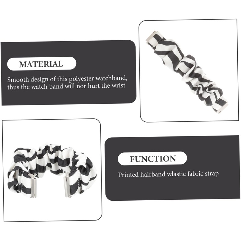 OSALADI Stretchable Zebra Print Watch Band for Watch Elastic Strap