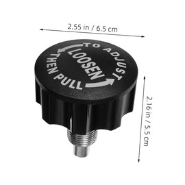 Kisangel Exercise Bike Crank Arm Screws Bicycle Ball Head Pin Replacement Parts for Replacement of Gym Bar Machine Knob Accessories Parts for Rowing Machines Pins Black ABS