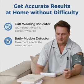 Checkme Blood Pressure Monitor for Home Use, Bluetooth Blood Pressure Machine w Automatic Arm Cuff, Dual Display 7 Days Trends, XL Size Cuff 22-45cm, 2x250 Storage, Dual Power Supply, Voice Broadcast