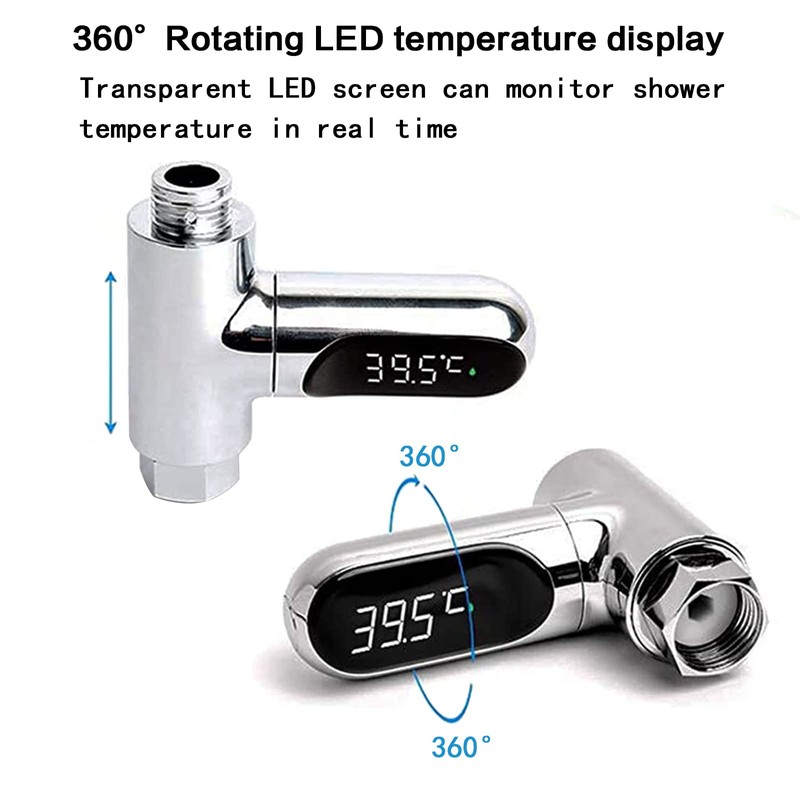 LynsaTac Shower Thermometer Instant-Read Thermometers for Bath, Water Temperature Thermometer