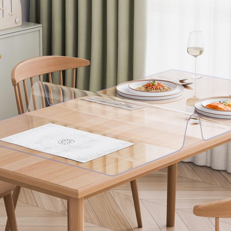 VEVOR Plastic Table Cover, 40 x 80 Inch 2.0 mm