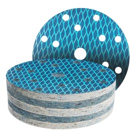 GZKTY 150mm Sanding Discs, 50 Pieces, 15 Holes, Grits 120, Diamond Shape, Reduce Blockage, for 6 Inch Orbital Sanders