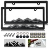 NJNYLLC Mountain License Plate Frames - Plastic Car Tag Holders