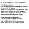 Brushed Nickel Shower Door U-Channel with Metal Strike and Magnet