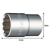 Tone 4DB-24 Socket (12-square) 12.7 mm (1/2") Drive Angle 3/4