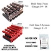 Mixed Pack Red & Brown Masonry Wall Plugs Anchors for