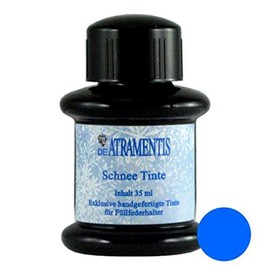 De Atramentis Snow Ink/Sky Blue Premium Handmade Fountain Pen Bottled Ink
