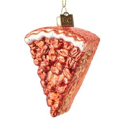 3.25" Pecan Pie Nut Faux Fruit Eric Cortina Glass Christmas Ornament