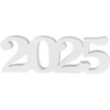 2025 Sign Graduation Decorations, White Faux Wooden Photo Props, 2025