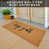 MAINEVENT Hey Y'all Door Mat 48x24 Inch, Large Welcome Mat