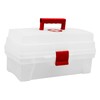 Caja Botiquín Vanity 14", Transparente/rojo - 6475 Santul