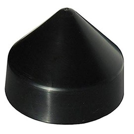 Dock Edge PVC Cone Head Piling Cap, 8-Inch, Black