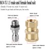 DUDUA 1/4 Quick Connector Pressure Washer Fittings M14 Male Threaded