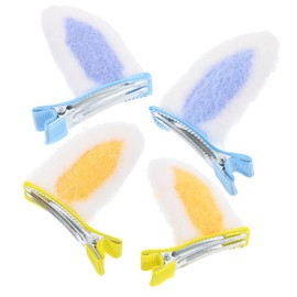 VICASKY 2 Pairs Bunny Ear Hair Clips Kawaii Hair Accessories for Cute Rabbit Ear Barrettes for Easter Parties and Dress Up