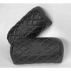 VIP Car Interior Set Black With Black Diamond Stitch Pillows