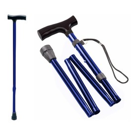 Gehstock Krückstock Spazierstock Aluminium Blau 1 Stück Wanderstock Gehhilfe Tiga-Med Gehstöcke Krücken Krückstöcke