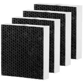 4 Pack 5400 Replacement Filter for BLUEAIR DustMagnet 5410i 5440i Air Purifier 5400 Series ComboFilter, 3-in-1, H13 True HEPA with High efficiency Activated Carbon