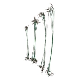 BESPORTBLE 40pcs Steel Wire Fishing Leaders Kit with Swivels and Snaps Bite Resistant Fishing Line Connectors Durable and Practical