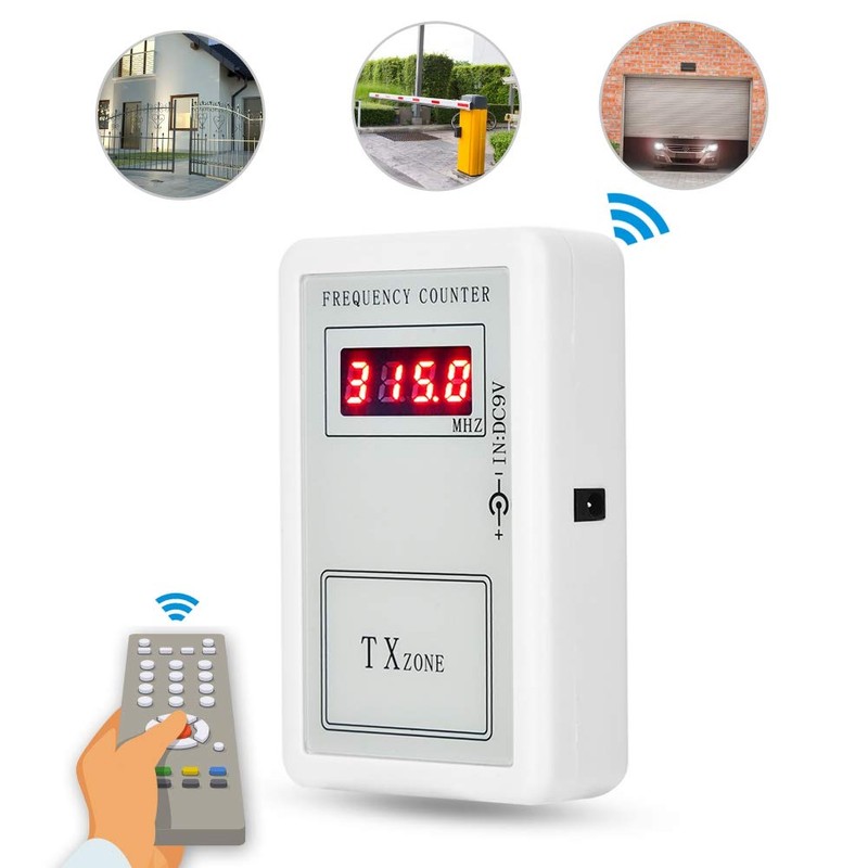 250-450 MHz Digital Frequency Meter Detector Cymometer, Wireless Remote Control